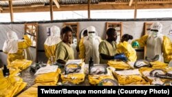 Bisaleli ya komibomba na Ebola, 24 juillet 2019. (Twitter/Banque mndiale)