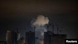 俄罗斯使用无人机向乌克兰首都基辅进行攻击。