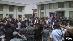 Upacara serah terima tanggung jawab keamanan dari NATO kepada pasukan Afghanistan di Bamiyan, sebelah barat ibukota Kabul (foto:dok).