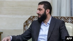 资料照: 叙利亚反政府武装领导人艾哈迈德·沙拉（Ahmad al-Sharaa）