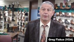 Dick Becker, a sales associate at Walker's Clothing and Shoes, says things are going well in Lancaster, Wis., and Grant County as a whole.