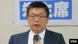 台湾在野党民进党立委蔡其昌（美国之音张永泰拍摄）