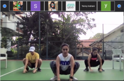 Kelas olahraga online Sana Studio (dok: Rendy Wicaksana)