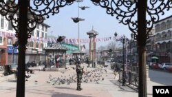 资料照片-印控克什米尔的印度军人。