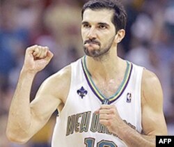 Kao član Nju Orleans Hornetsa