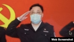 资料照:中国公安部副部长孙力军 (美国之音叶兵拍摄推特截图)