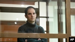 Novinar Vol strit žurnala, Evan Gerškovič, u sudnici u Moskvi, 14. decembra 2023. godine.