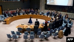 Baraza la Usalama la Umoja wa Mataifa katika moja ya vikao vyake hivi karibuni mjini New York. November 10, 2023.