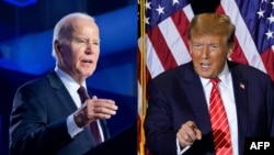 Presiden AS Joe Biden (kiri) dan mantan Presiden Donald Trump (foto: dok). 