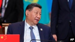 시진핑 중국 국가주석이 4일 카자흐스탄 수도 아스타나에서 진행된 상하이협력기구(SCO) 정상회의에참석했다.