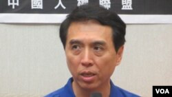 台湾在野党国民党立委陈学圣(美国之音张永泰拍摄)