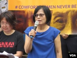 台湾妇女救援基金会董事长黄淑玲 （美国之音张永泰拍摄）