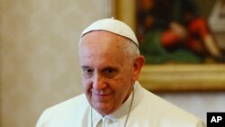 天主教教宗方济各。（资料照片）