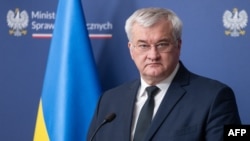 资料照片：乌克兰外交部长安德烈·西比加。(2024年11月26日)