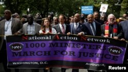 Učesnici protestne šetnje za pravdu u Vašingtonu, 28. avgust 2017.