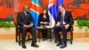 Tshisekedi na masolo na Aleksandar Vučic na Belgrade (Serbie)