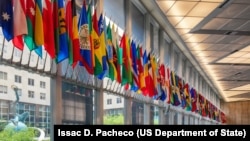 美国国务院所在的哈里·杜鲁门大楼主大厅。（美国国务院官方照片，2025年7月2日）