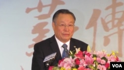 台湾国防部长严明（美国之音张永泰拍摄） 