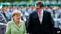 Angela Merkel i Aleksandar Vučić