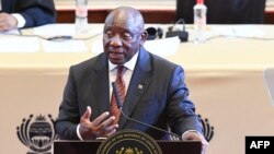 Le président sud-africain Cyril Ramaphosa.