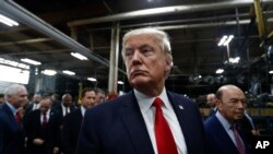 美国总统川普在宾州（2017年4月30日）