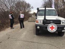 Kendaraan tim ICRC. (Foto: dok).