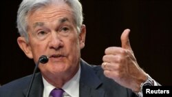 美联储主席鲍威尔在国会山作证。(2023年3月7日)