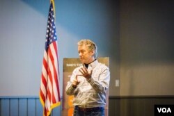 保罗参议员希望中国在处理朝鲜问题上与美国进一步协作。（美国之音记者方正拍摄）