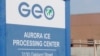 (Archives) L'entrée du centre de détention pour immigrés du groupe GEO à Aurora, au Colorado, le samedi 15 avril 2017.