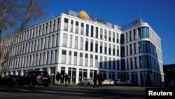 Kantor pusat raksasa telekomunikasi China Huawei Technologies di kota Duesseldorf, Jerman (foto: ilustrasi). 