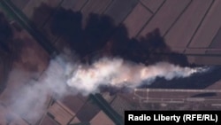 乌克兰军队对位于俄罗斯南部北高加索地区克拉斯诺达尔·卡拉伊（Krasnodar Krai）附近的一座弹药库发动无人机攻击。资料照，2024年9月21日
