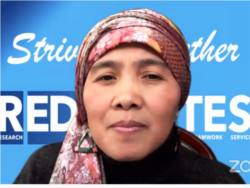 Prof Etin Anwar, dosen di Hobart and William Smith Colleges, New York, AS, dalam tangkapan layar. (Foto: VOA/Nurhadi)