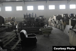 图为该台商企业遭强拆前的内景。 (環宇兴业提供)