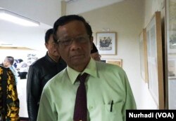 Mahfud MD. (Foto:VOA/ Nurhadi)