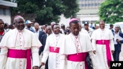 Ba episkopo ya CENCO (Conférence épiscopale nationale du Congo) na Centre interdiocésain na Kinshasa, 1er janvier 2017