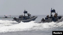 Cuộc tập trận Mỹ-Philippines ở Biển Đông hồi tháng Tư vừa qua. Trung Quốc cũng từng lên tiếng đả kích cuộc tập trận này.