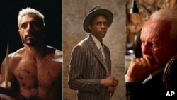 Kandidati za Oskara za glavnu mušku ulogu: Riz Ahmed, prvi musliman nominovan u toj kategoriji, posthumno nominovani Čedvik Bouzmen i Entoni Hopkins. 