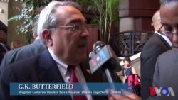 Hira da Shugaban Gamayyar Bakaken Fata A Majalisar Dokoki Da Ga North Carolina G. K Butterfield.