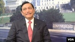Luhut Panjaitan, Menkopolhukam Indonesia (VOA/Ariadne Budianto)