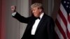 President-elect Donald Trump gestures after speaking during an America First Policy Institute gala at his Mar-a-Lago estate, Nov. 14, 2024, in Palm Beach, Florida.