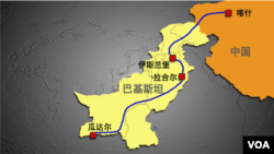 中巴经济走廊示意图