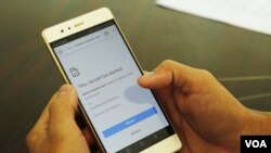 The Voice of America Khmer Service website and other independent news websites are blocked as the 2018 national election is to begin the next day, July 28, 2018. (Khan Sokummono/ VOA Khmer) 