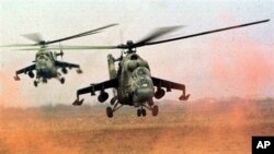 Helicópteros Mi 24 poderão entrar em acção em Cabo Delgado tripulados por ucranianos