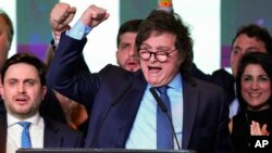 Havijer Milei, novi predsednik Argentine (foto: AP /Natacha Pisarenko)
