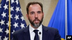 2020년 미국 대선 결과를 뒤집으려 했다는 혐의로 도널드 트럼프 미국 대통령을 기소했던 잭 스미스 미국 법무부 특별검사 (자료사진)