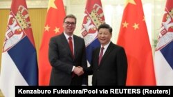 Aleksandar Vučić i Ši Điping, predsednici Srbije i Kine, tokom susreta u Pekingu u okviru inicijative "Pojas i put" (Foto: Reuters)