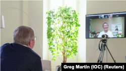 国际奥委会主席巴赫与彭帅视频通话（2021年11月21日）