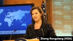 美国国务院发言人卢岚(美国之音张蓉湘拍摄) 