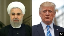 Iranski predsednik Hasan Rohani i predsednik SAD Donald Tramp