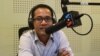 Pech Pisey, Director of Programs, Transparency International in VOA studio in Phnom Penh when he joins as a guest for Hello VOA on May Thursday 12, 2016. (Lim Sothy/VOA Khmer)